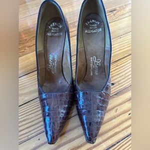 Vintage Genuine Alligator Shoes Excellent Condition 7AA